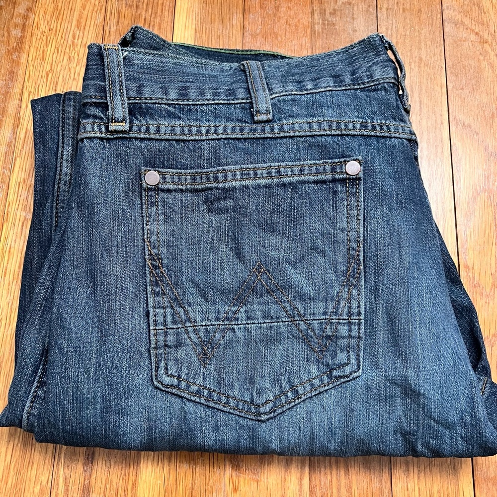 Wrangler Men's Slim Straight Jeans - Dark Blue